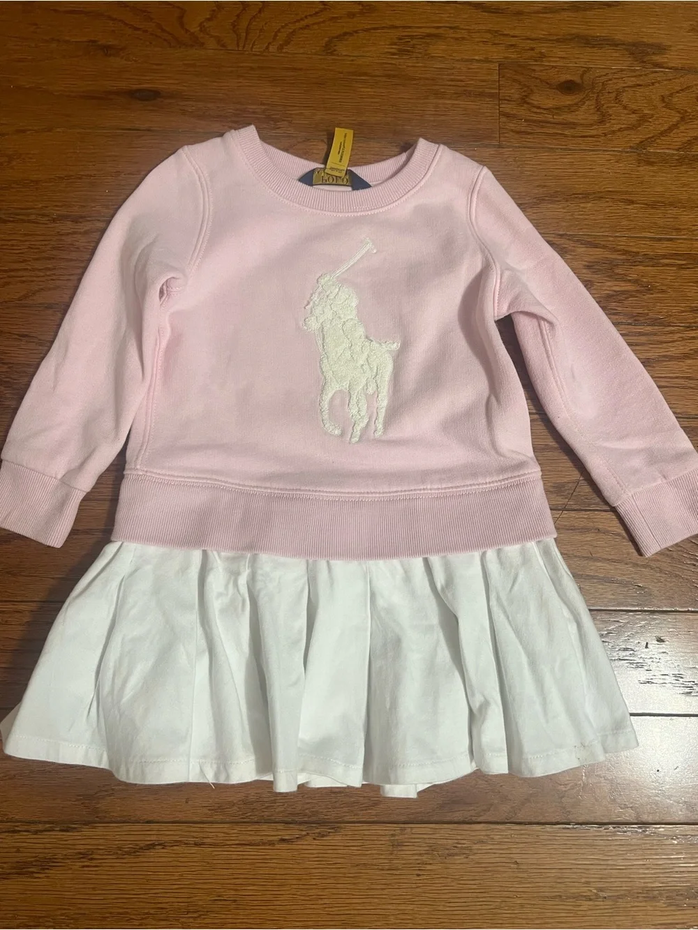 Ralph Lauren Light Pink Pullover Dress with White Skirt